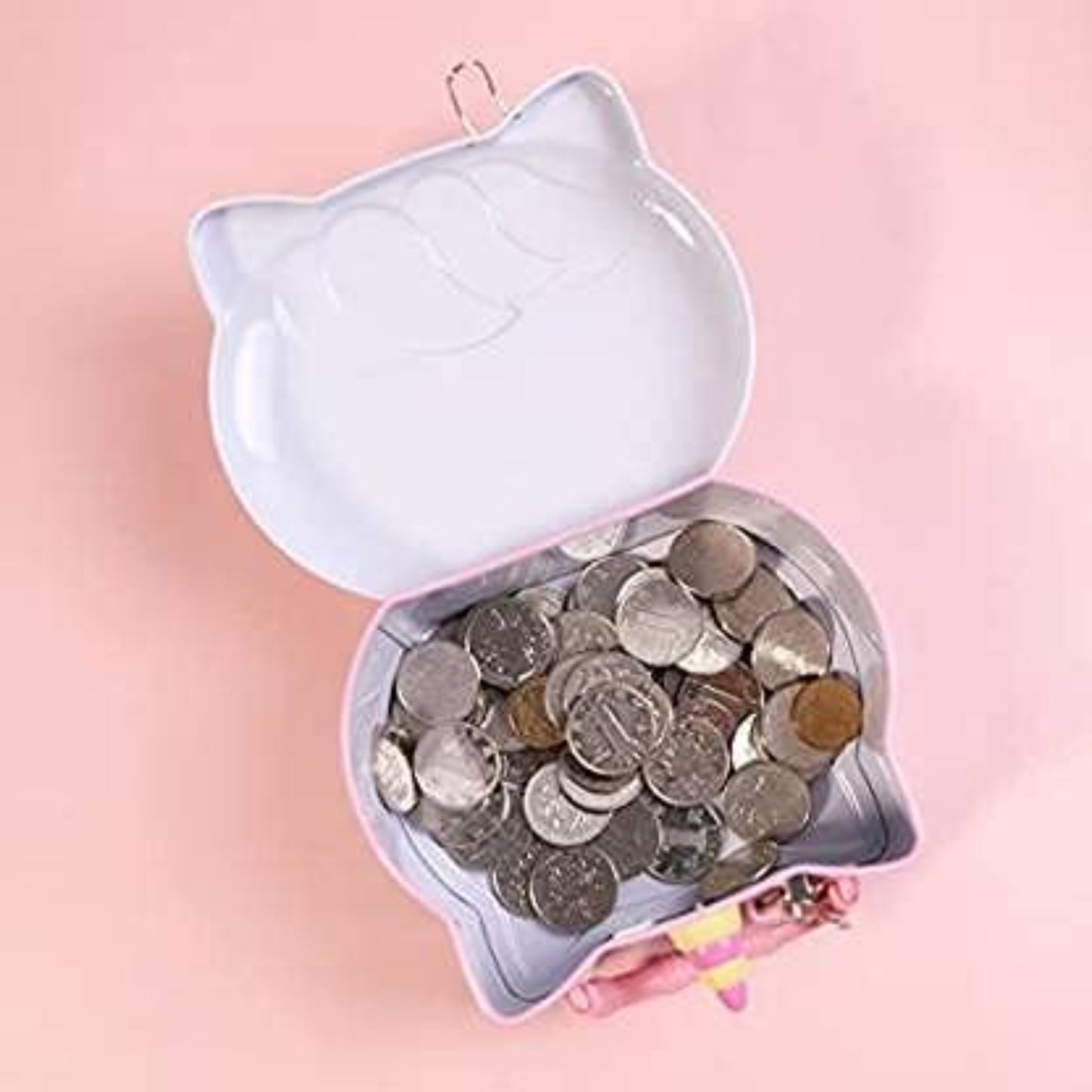 Min Qty:2 | Piggy Bank Coin Box with Lock and Keys
