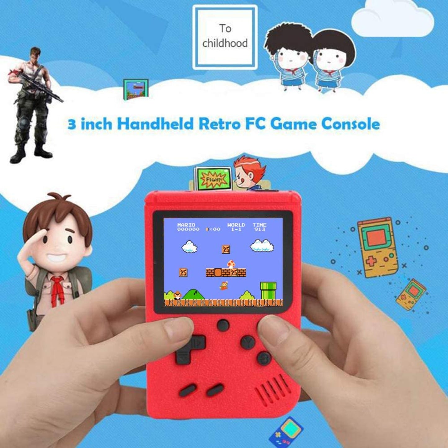 SUP 400 in 1 Portable Games with Mario,Contra games