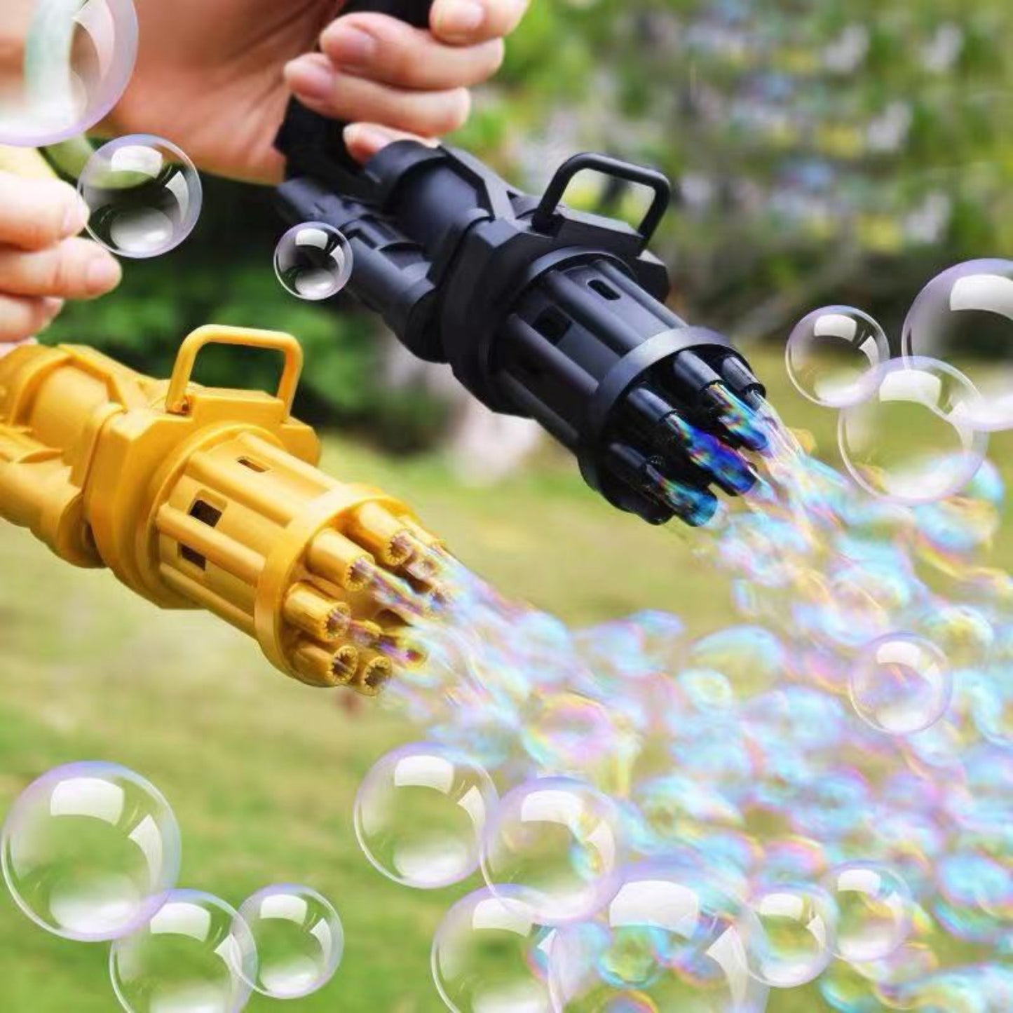 Min Qty:4 | Mini Gatling Electric Bubble Gun (Fun Games For Kids)