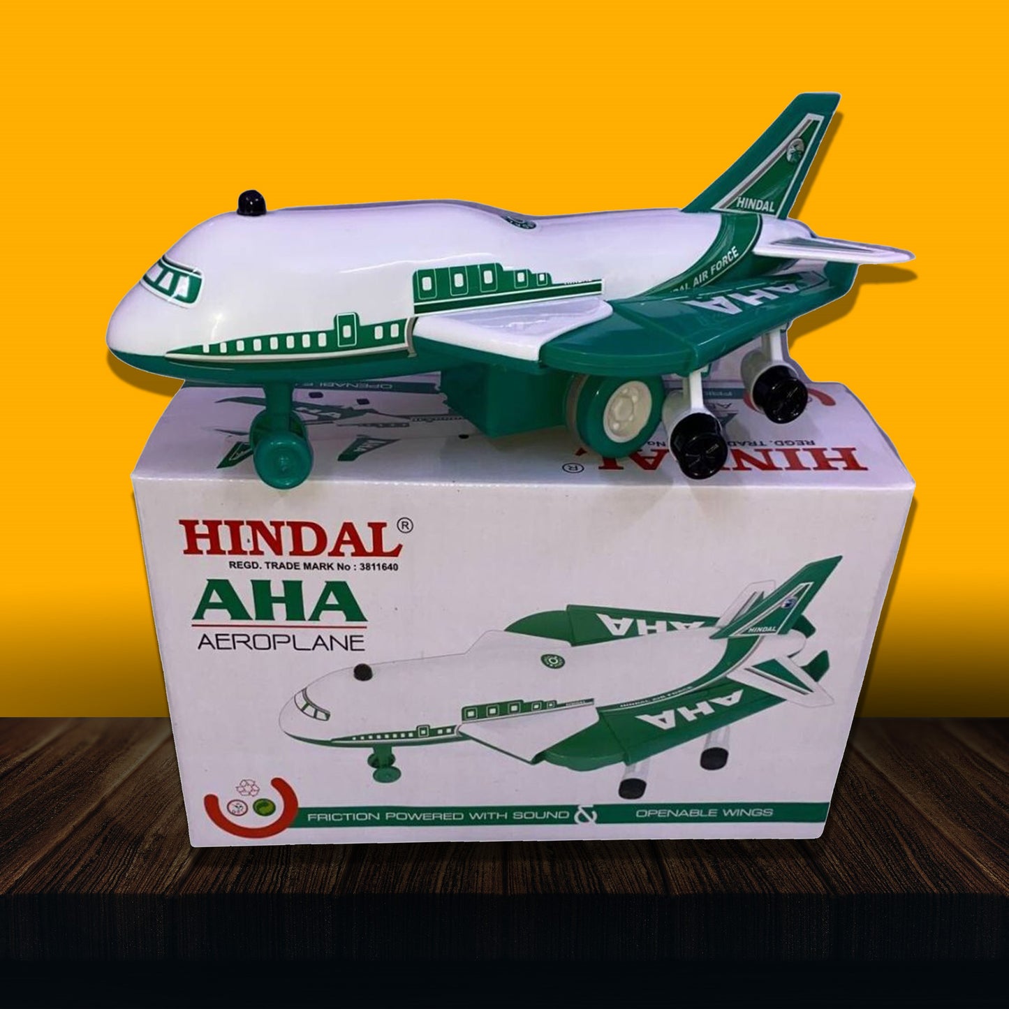 Aha Airplane | Pull Back Toy for Kids Friction Powered Toy