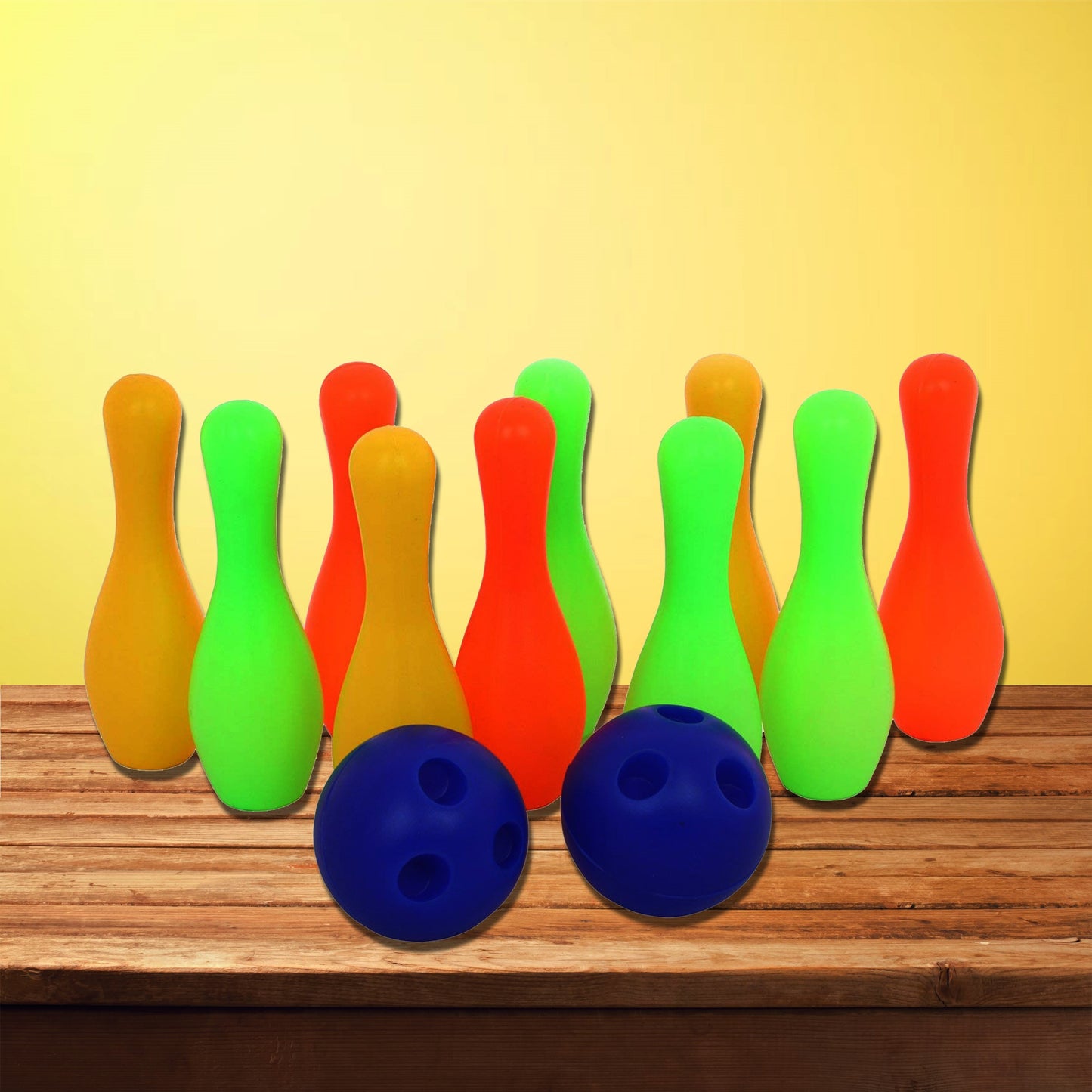 Plastic Bowling Set Game with 10 bottles & 2 balls