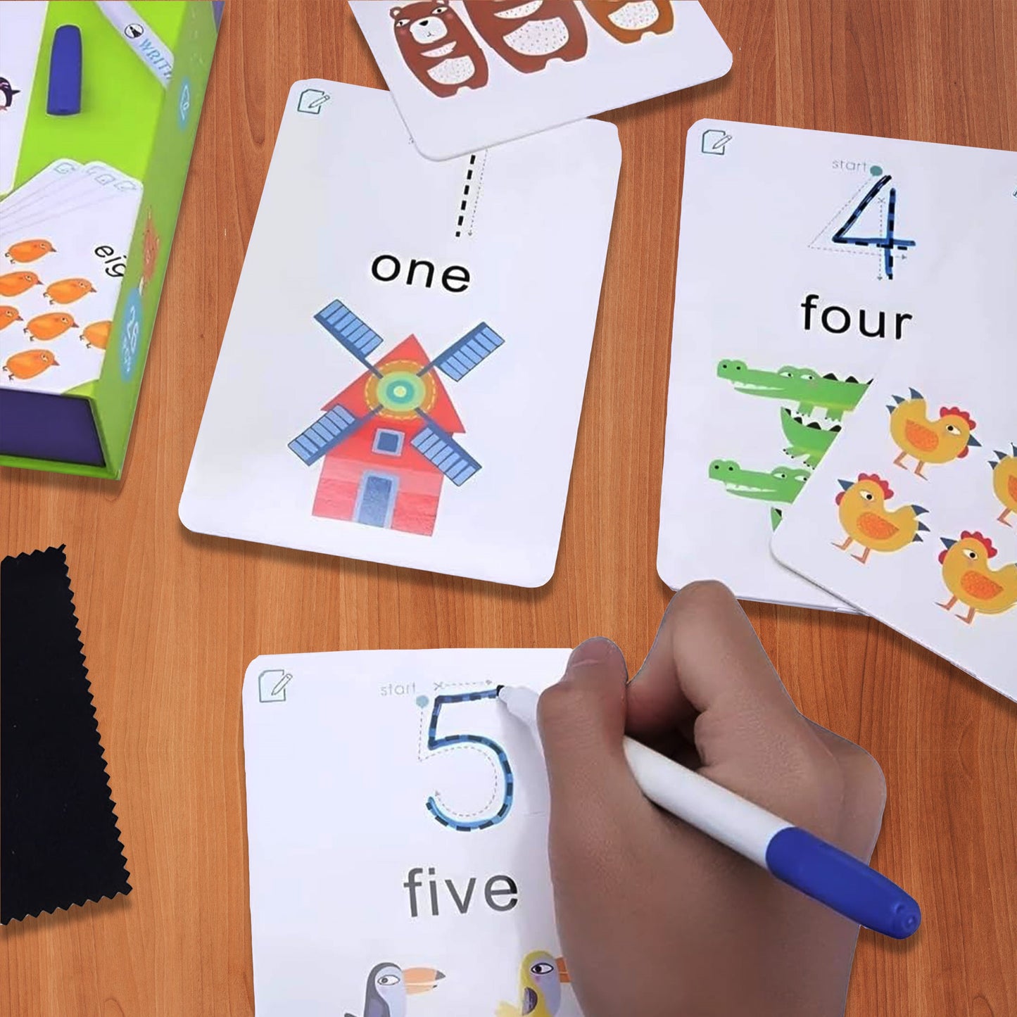 Write & Wipe Activity Card, Flash Cards