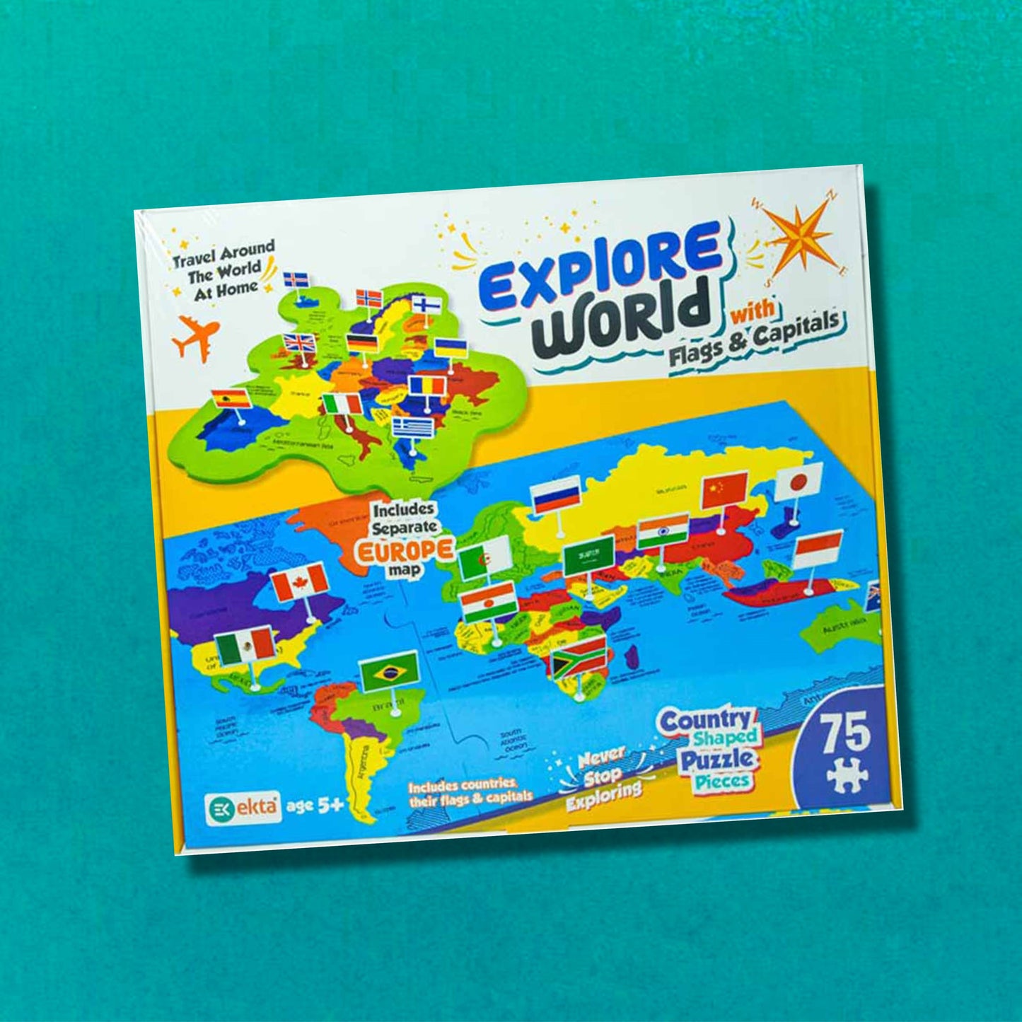 Explore World With Flags & Capitals - Kids