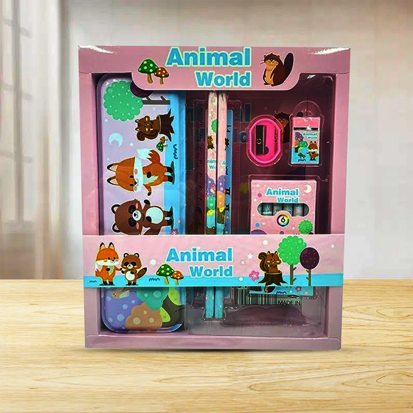 Animal World Theme Stationary Set Kit
