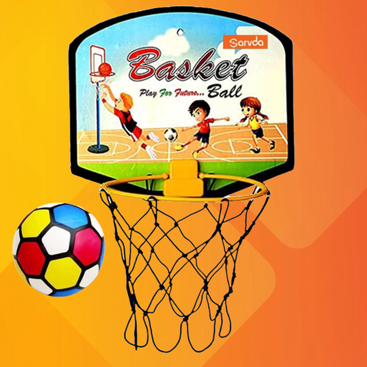 Sarvda Basket Ball for Kids with basketball board ring net
