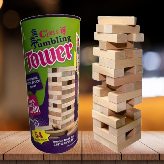DC Tower Round Tumbling Box Classic Wooden Games