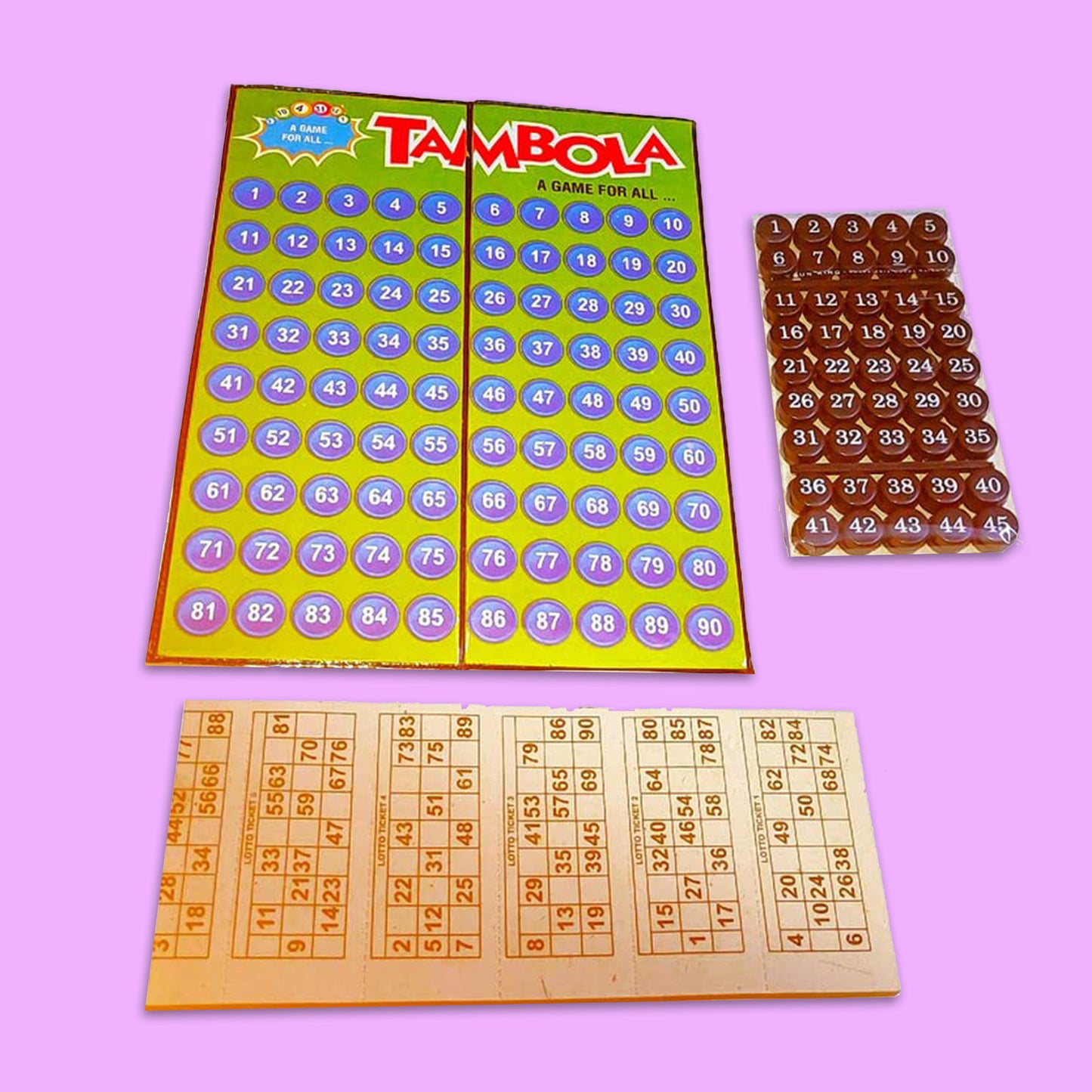TAMBOLA Medium Smart Board Game with 300 Tickets Party