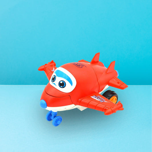 Min Qty:2 | Mini Robot Airplane Plastic Toy