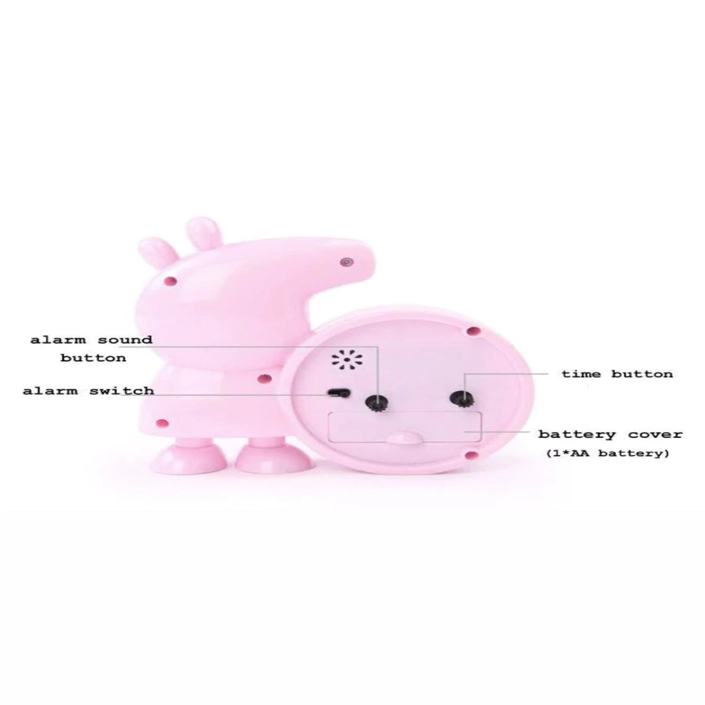 Min Qty : 2 | Peppa Pig Alarm Clock with Pen Pencil Stand